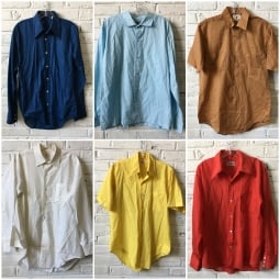 Mens Vintage Shirt (solid color) by the bundle